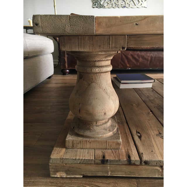 Restoration Hardware Balustrade Salvaged Wood Coffee Table Chairish