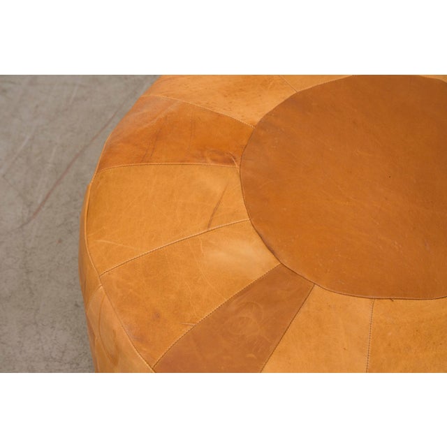 XL Vintage Inspired Caramel Ottoman Chairish