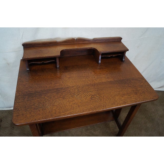 Stickley Quaint Antique Mission Oak Writing Desk Chairish