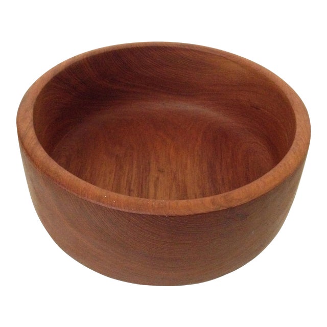 Vintage Mid Century Teak Wood Salad Bowl Chairish