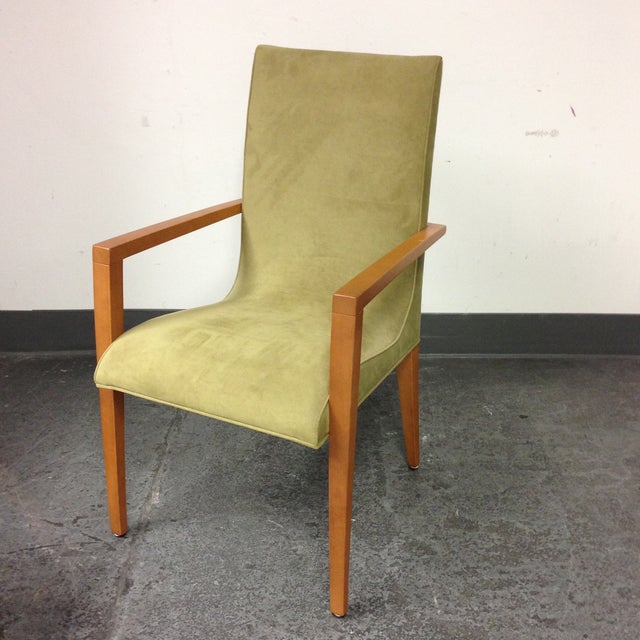 Lime Ulta Suede Dining Chairs Set of 6 Chairish