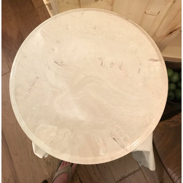 Vintage Marble Top Cherub Table Chairish