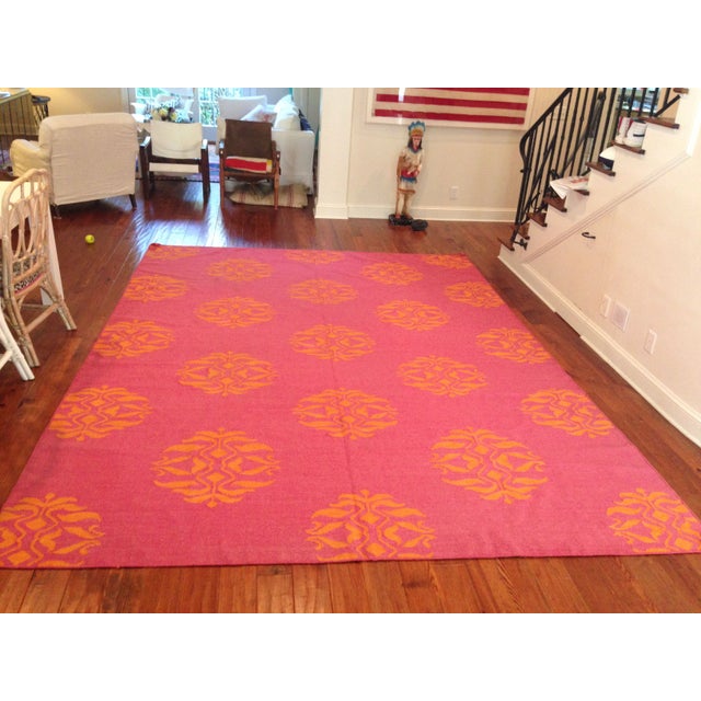 Jaipur Flat Weave Rug 9" X 12" Chairish