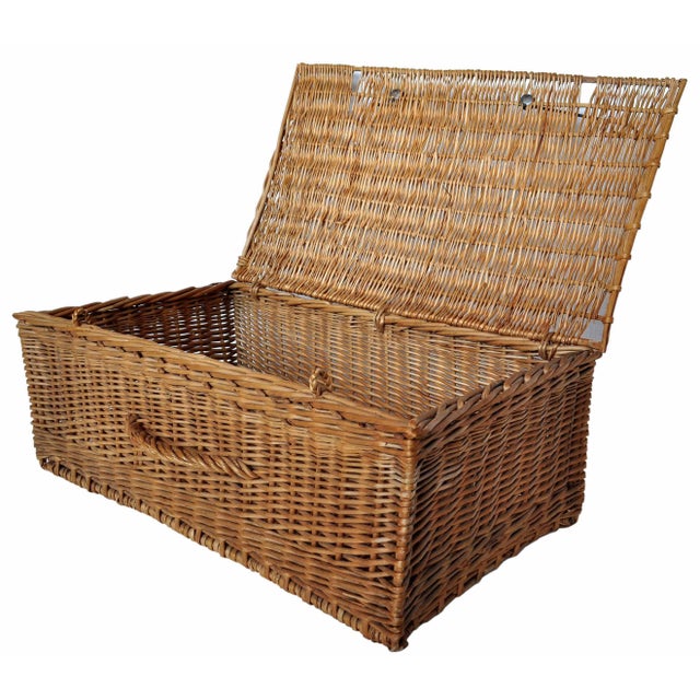 Vintage French Picnic Basket Chairish