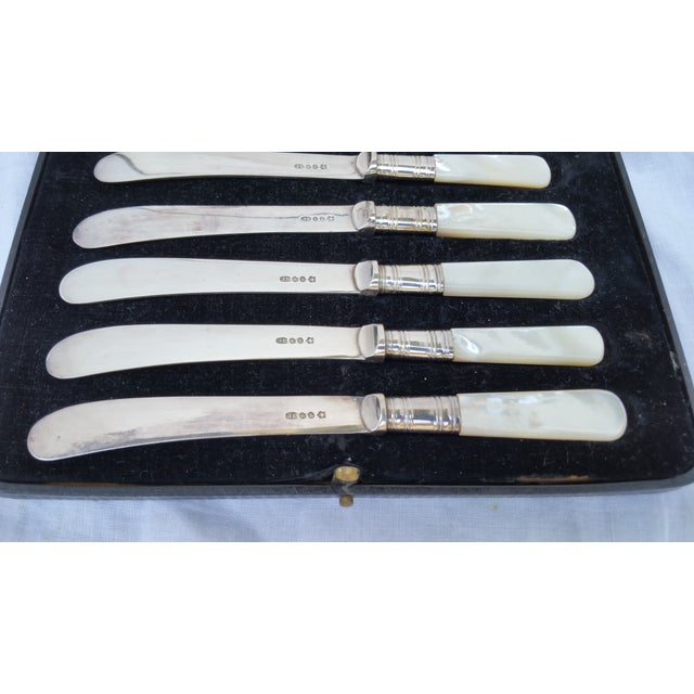 Silver Mother of Pearl Butter/Cheese Knives Chairish