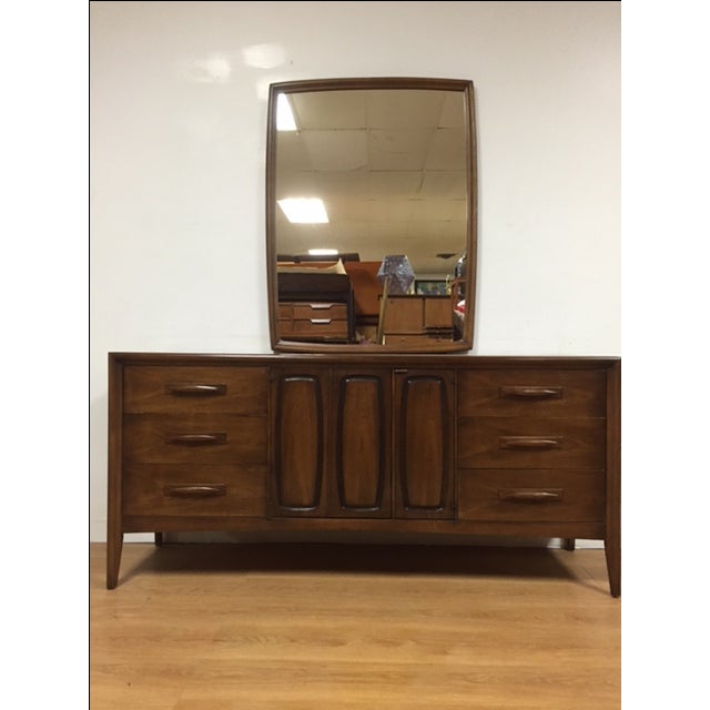 Broyhill Emphasis MidCentury Dresser & Mirror Chairish