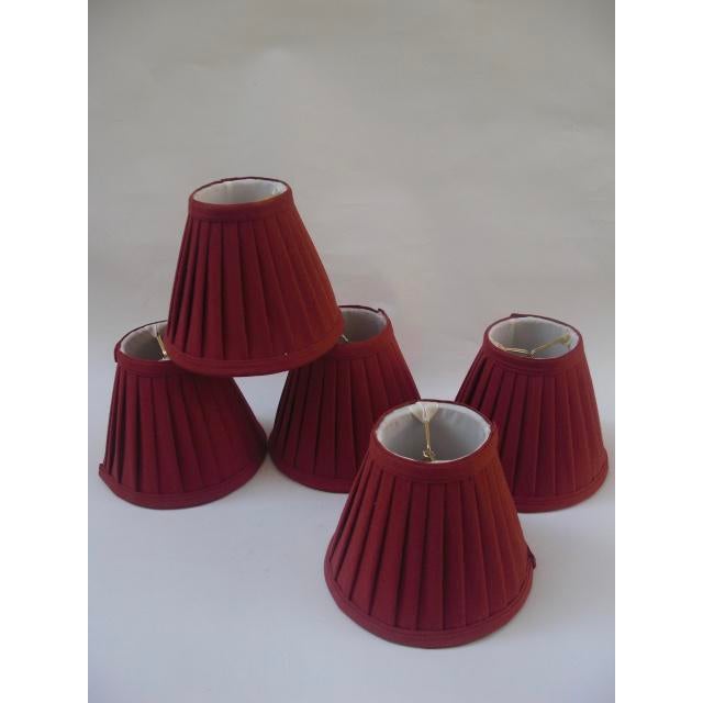 Miniature Pleated Lamp Shades Set of 5 Chairish