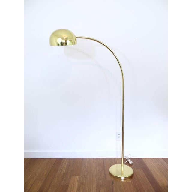 Vintage Brass Arc Floor Lamp | Chairish
