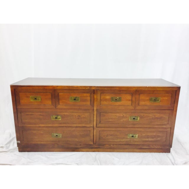 Vintage Dixie Furniture Campaign Dresser | Chairish