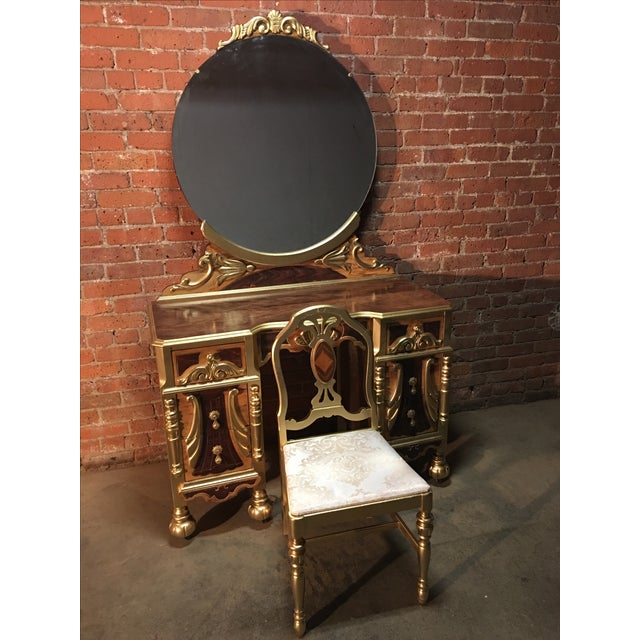 1920s Art Deco Vanity Table with Seat Chairish