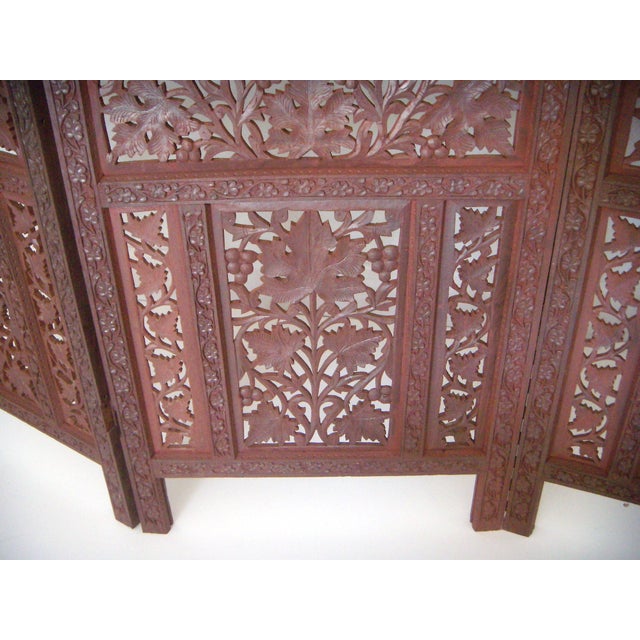 Four Panel Reverse Hinge Room Divider Chairish