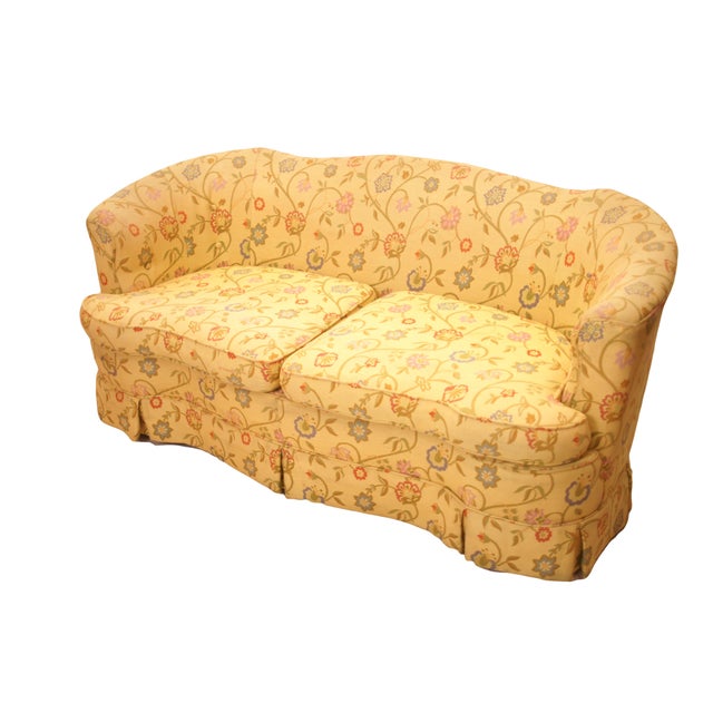 Yellow Floral Loveseat Chairish