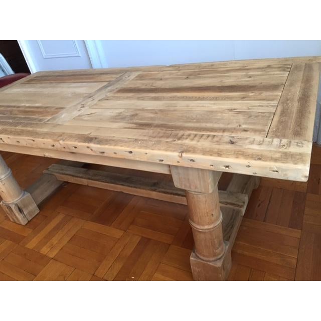 Restoration Hardware Salvaged Wood Extension Dining Table Chairish