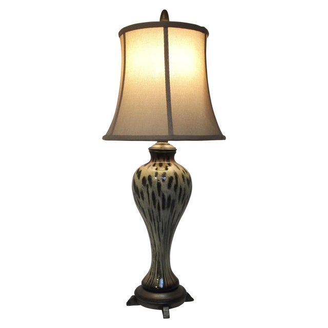 Ceramic Animal Print Leopard Lamp Chairish