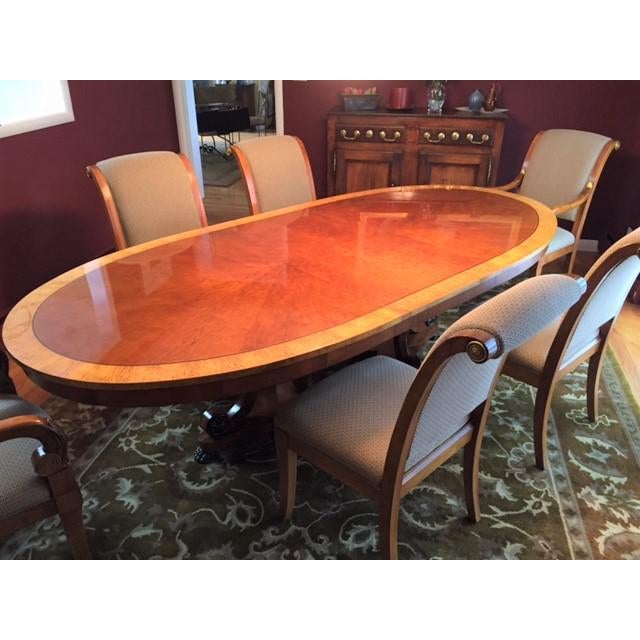 Henredon Oval Dining Table Chairish