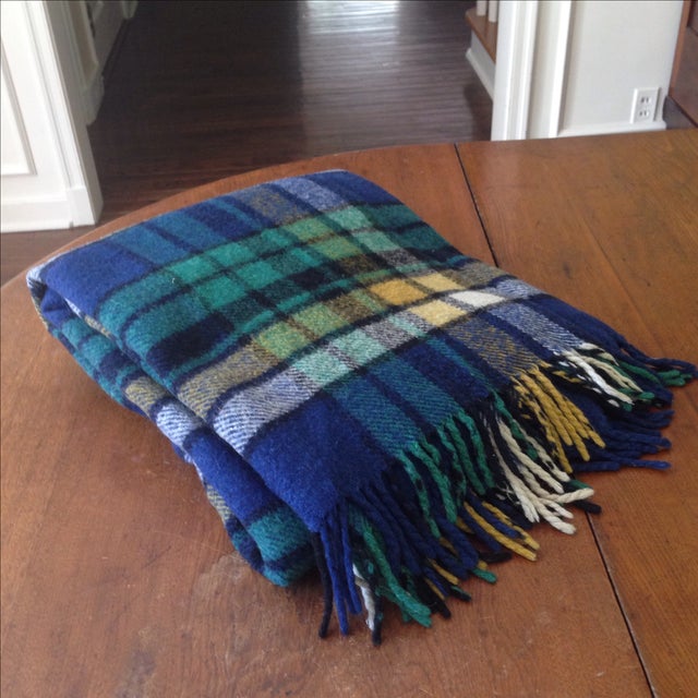 Plaid Wool Tailgate/Picnic Blanket Chairish