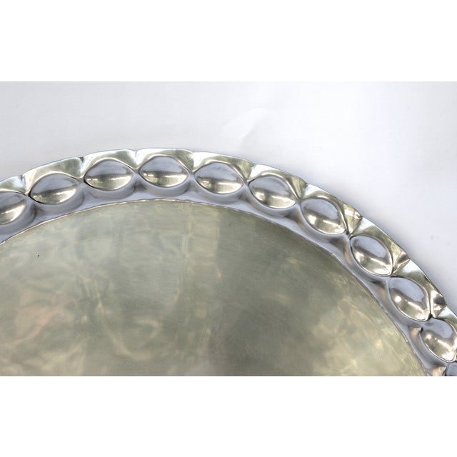 Round Silver Decorative Tray Chairish