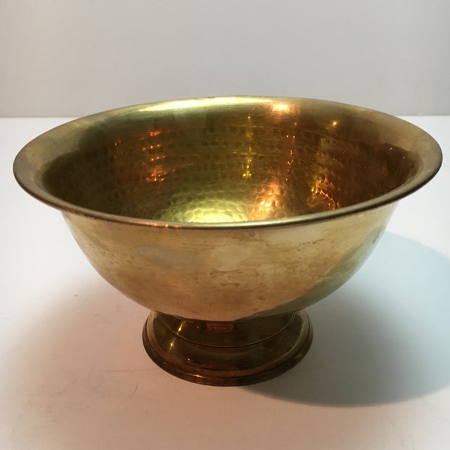 Vintage Solid Brass Pedestal Bowl Chairish