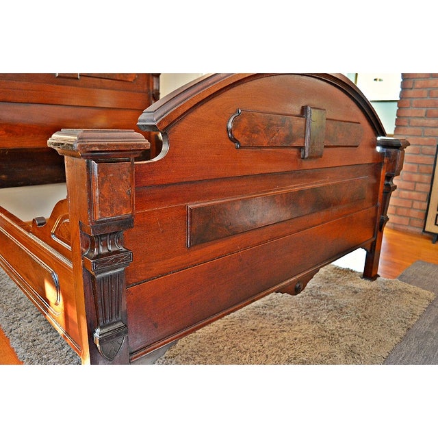 Antique Solid Cherry Bed Frame Chairish