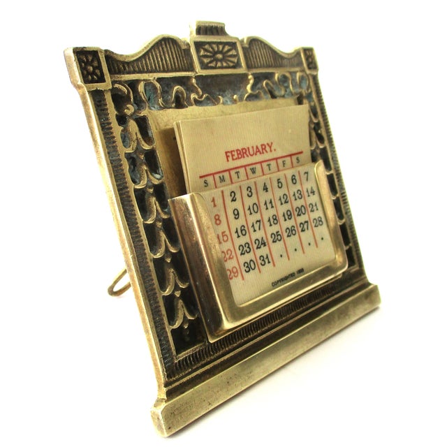 Antique Brass Perpetual Calendar Chairish