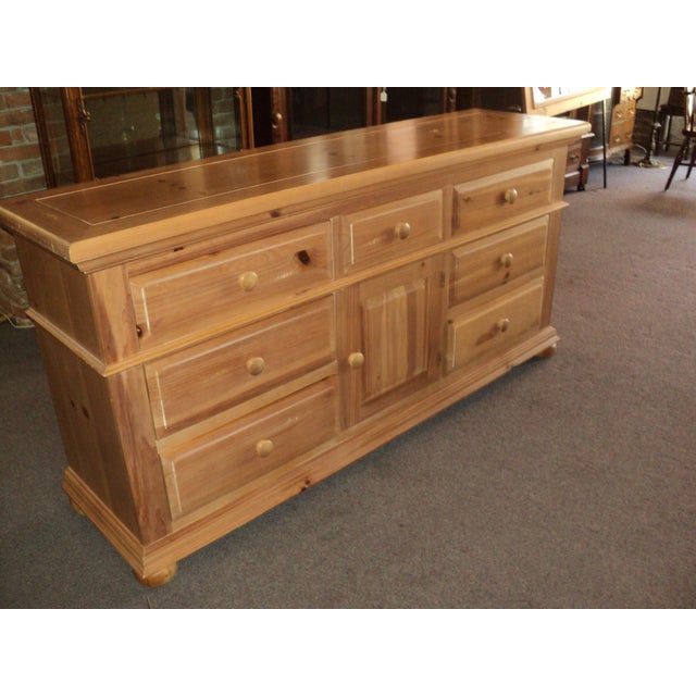 1990s Vintage Broyhill Pine "Fontana" Triple Dresser Chairish