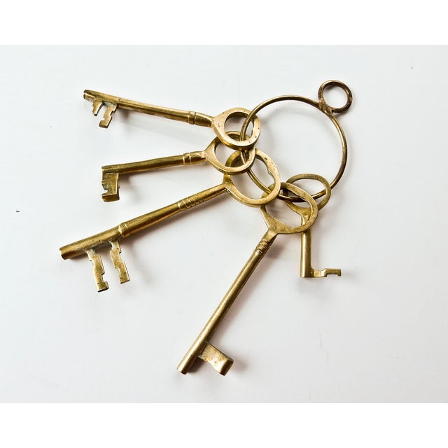 Vintage Brass Skeleton Keys Chairish
