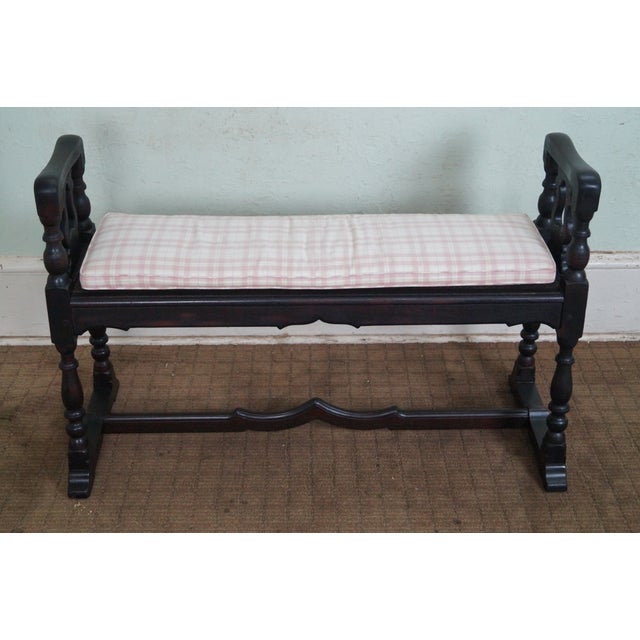 Kittinger Antique Walnut Jacobean Window Bench Chairish