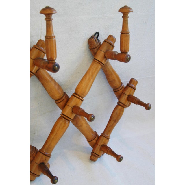 19thC. French Expanding Hat & Coat Rack Chairish