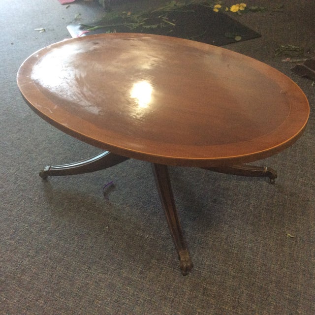 Oval Wood Coffee Table Chairish