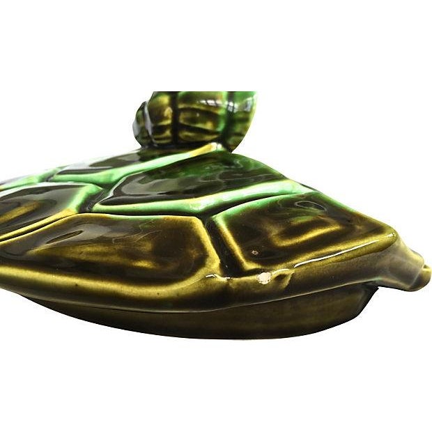 Majolica Turtle Soup Tureen & Ladle Chairish