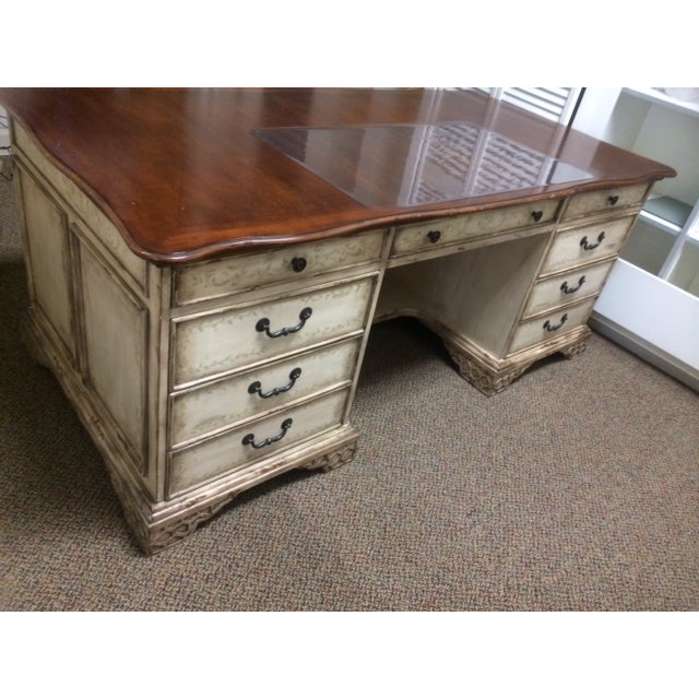 Hooker Rustic Wooden Executive Desk Chairish
