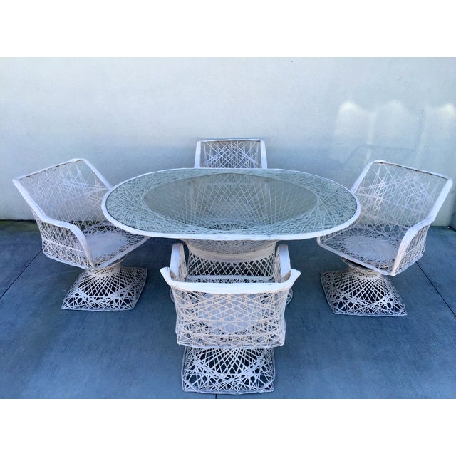 Spun Fiberglass Outdoor Dining Set by Russell Wood Chairish