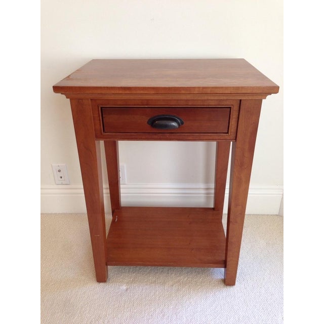 Restoration Hardware Cherry Wood End Table Chairish