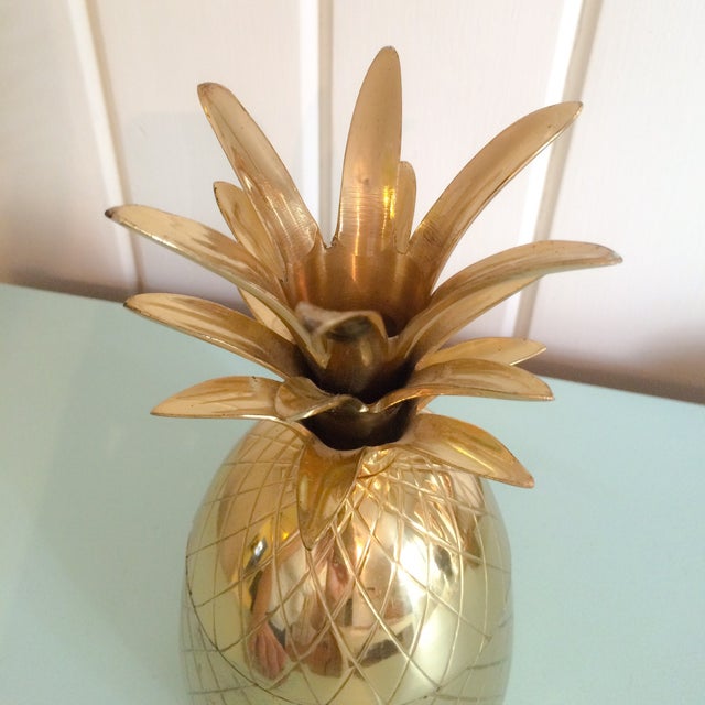 Brass Pineapple Container Chairish
