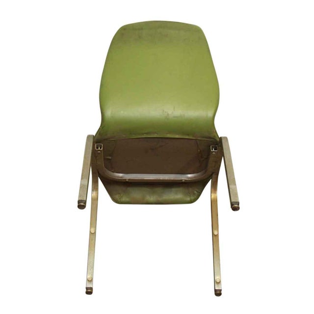 Vintage 1960s Green Vinyl Chair Chairish