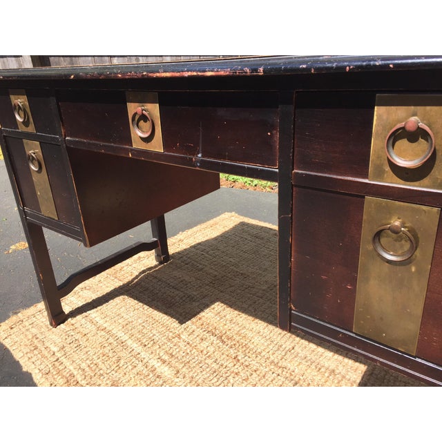 Dark Brown Vintage Bassett Desk Chairish