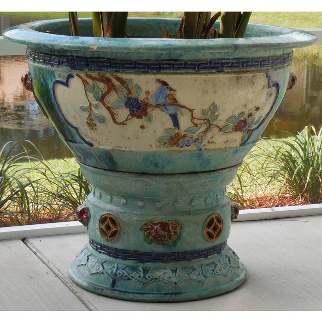Large Ceramic Chinese Planter Chairish