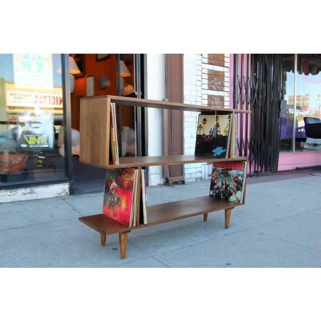Modern Bookcase/Vinyl Record Holder Chairish