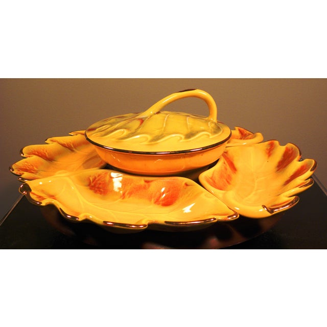 Vintage Mid Century Lazy Susan Serving Set Chairish