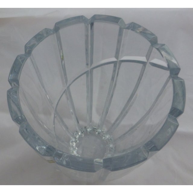 MidCentury Crystal Glass Vase Chairish