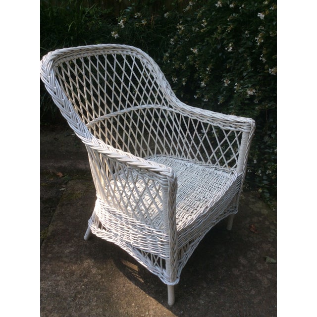 Antique Bar Harbor Wicker Chair Chairish