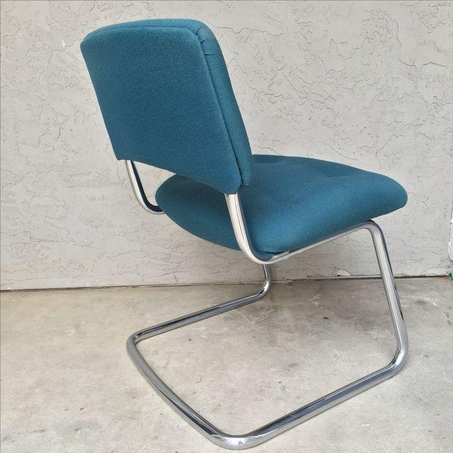 Vintage Steelcase Armless Turquoise Task Chair Chairish