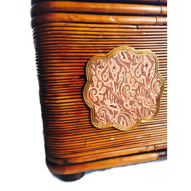 Large Bent Bamboo Trunk Boho Storage Chest Chairish