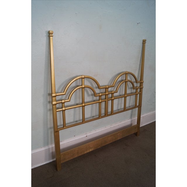 MidCentury Gold Painted Metal Queen Headboard Chairish