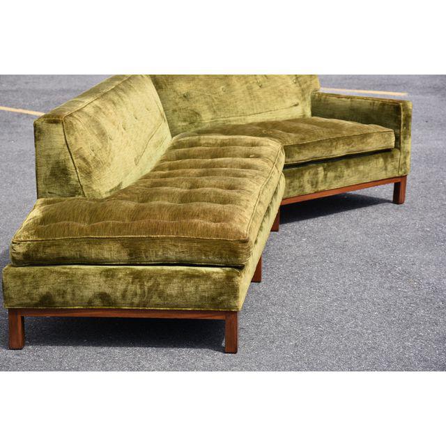 Harvey Probber Style Green Sofa Chairish