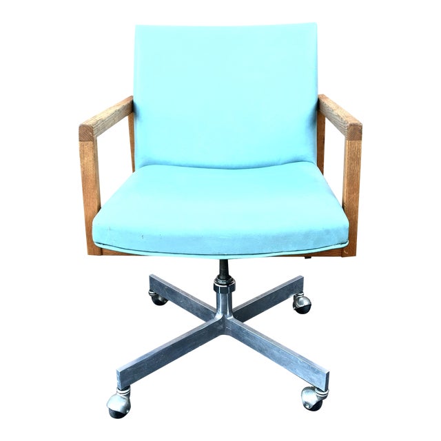 MidCentury Modern Seafoam Green Office Chair Chairish