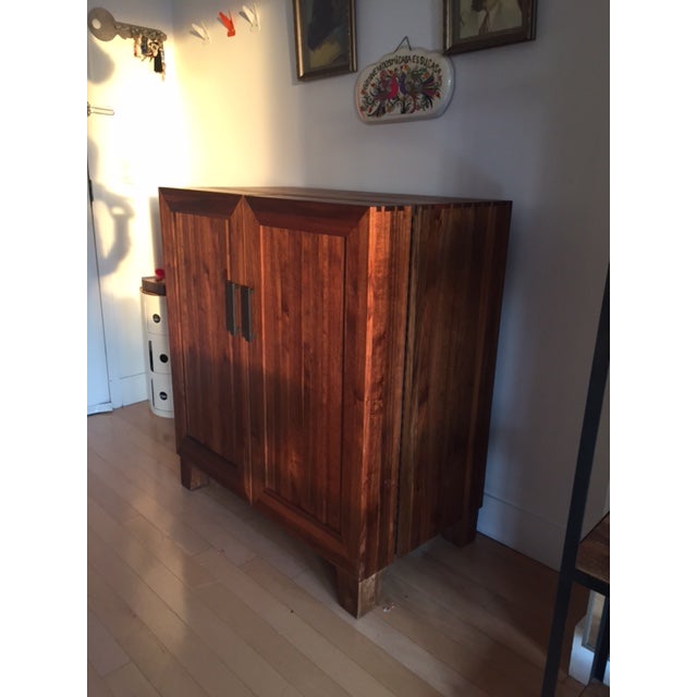 Crate and Barrel Wooden Bar Chairish