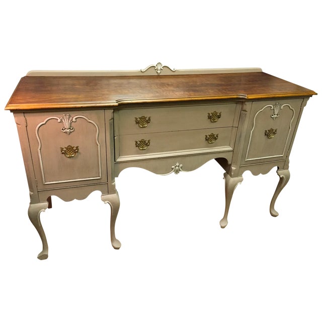 Vintage Queen Anne Buffet Sideboard Credenza Chairish