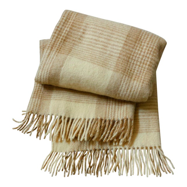 Plaid Wool Throw Blanket Chairish