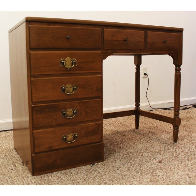 Ethan Allen Heirloom Nutmeg Maple Desk Chairish